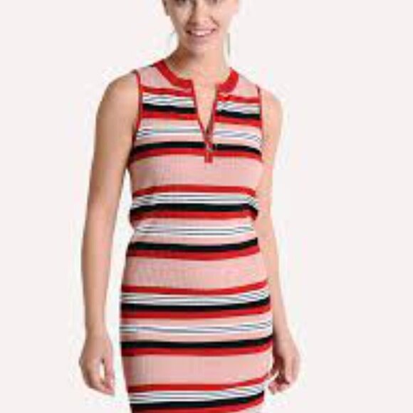 BB Dakota Worth The Stripe Sleeveless Sweater Dress Size XS - Picture 3 of 12